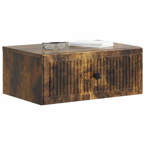  Éjjeliszekrény 2 pcs Füstös Tölgy 49 x 34,5 x 20 cm Szerelt Fa