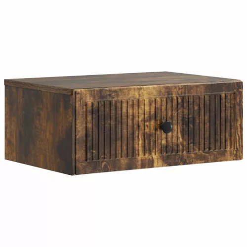  Éjjeliszekrény 2 pcs Füstös Tölgy 49 x 34,5 x 20 cm Szerelt Fa