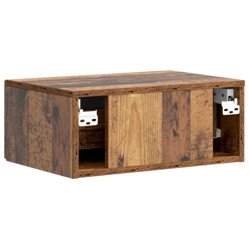  Éjjeliszekrény fiókkal Antik Fa 49 x 34,5 x 20 cm Szerelt Fa