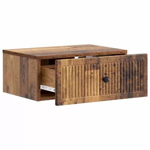  Éjjeliszekrény 2 pcs Antik Fa 49 x 34,5 x 20 cm Szerelt Fa