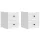  Fali éjjeli szekrény 2 pcs Fehér 33 x 34,5 x 40 cm Szerelt Fa