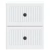  Fali éjjeli szekrény 2 pcs Fehér 33 x 34,5 x 40 cm Szerelt Fa