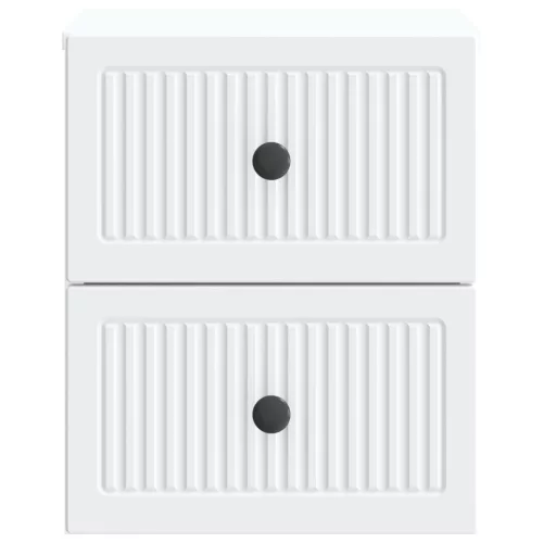  Fali éjjeli szekrény 2 pcs Fehér 33 x 34,5 x 40 cm Szerelt Fa