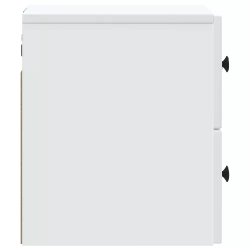  Fali éjjeli szekrény 2 pcs Fehér 33 x 34,5 x 40 cm Szerelt Fa