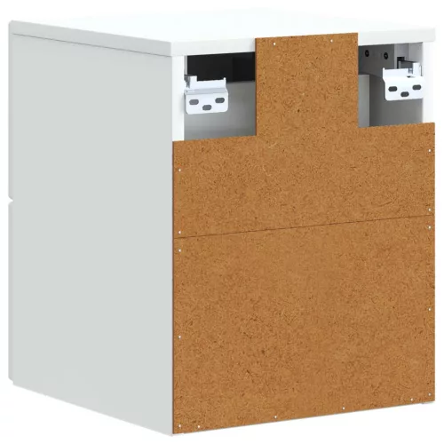  Fali éjjeli szekrény 2 pcs Fehér 33 x 34,5 x 40 cm Szerelt Fa