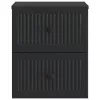  Fali éjjeli szekrény 2 pcs Fekete 33 x 34,5 x 40 cm Szerelt Fa