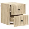  Fali éjjeli szekrény 2 pcs Sonoma Tölgy 33 x 34,5 x 40 cm