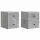  Fali éjjeli szekrény 2 pcs Betonszürke 33 x 34,5 x 40 cm