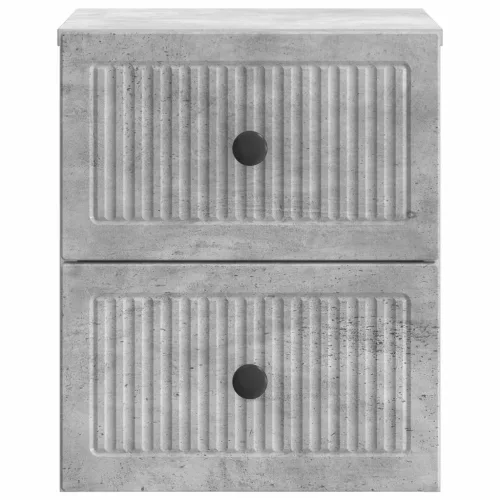  Fali éjjeli szekrény 2 pcs Betonszürke 33 x 34,5 x 40 cm