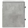  Fali éjjeli szekrény 2 pcs Betonszürke 33 x 34,5 x 40 cm