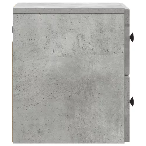  Fali éjjeli szekrény 2 pcs Betonszürke 33 x 34,5 x 40 cm