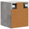  Fali éjjeli szekrény 2 pcs Betonszürke 33 x 34,5 x 40 cm