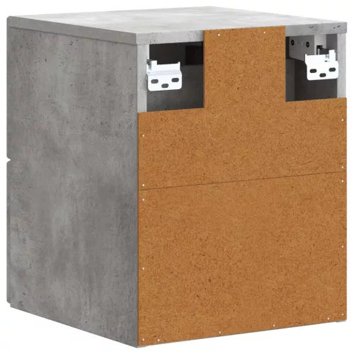  Fali éjjeli szekrény 2 pcs Betonszürke 33 x 34,5 x 40 cm
