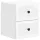  Fali éjjeli szekrény fiókkal Magasfényű Fehér 33 x 34,5 x 40 cm