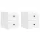  Fali éjjeli szekrény 2 pcs Magasfényű Fehér 33 x 34,5 x 40 cm