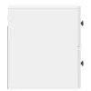  Fali éjjeli szekrény 2 pcs Magasfényű Fehér 33 x 34,5 x 40 cm