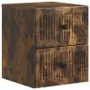  Fali éjjeli szekrény 2 pcs Füstös Tölgy 33 x 34,5 x 40 cm