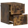  Fali éjjeli szekrény 2 pcs Füstös Tölgy 33 x 34,5 x 40 cm