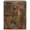  Fali éjjeli szekrény 2 pcs Füstös Tölgy 33 x 34,5 x 40 cm