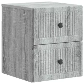    Fali éjjeli szekrény Szürke Sonoma 33 x 34,5 x 40 cm Szerelt Fa