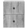 Fali éjjeli szekrény 2 pcs Szürke Sonoma 33 x 34,5 x 40 cm