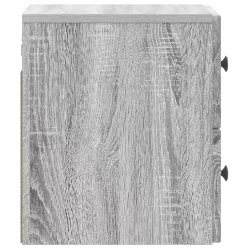  Fali éjjeli szekrény 2 pcs Szürke Sonoma 33 x 34,5 x 40 cm