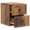  Fali éjjeli szekrény fiókkal 2 pcs Antik Fa 33 x 34,5 x 40 cm