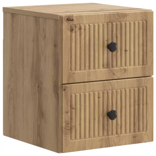  Fali éjjeli szekrény 2 pcs Kézműves Tölgy 33 x 34,5 x 40 cm