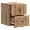  Fali éjjeli szekrény 2 pcs Kézműves Tölgy 33 x 34,5 x 40 cm