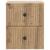  Fali éjjeli szekrény 2 pcs Kézműves Tölgy 33 x 34,5 x 40 cm