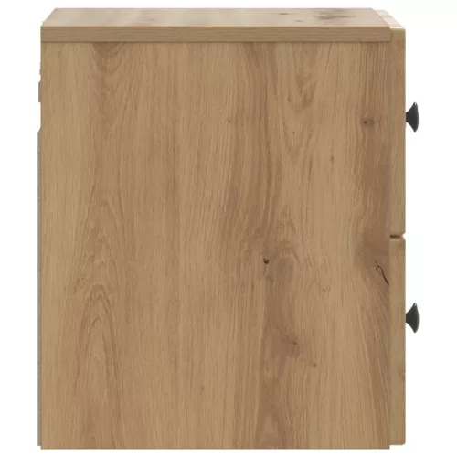  Fali éjjeli szekrény 2 pcs Kézműves Tölgy 33 x 34,5 x 40 cm