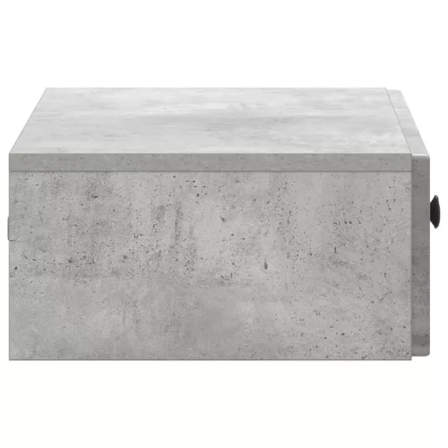  Fali oldaltábla Betonszürke 59 x 34,5 x 17 cm Szerelt Fa