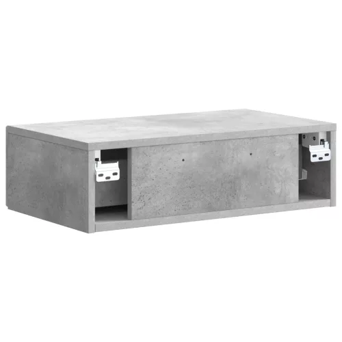  Fali oldaltábla Betonszürke 59 x 34,5 x 17 cm Szerelt Fa