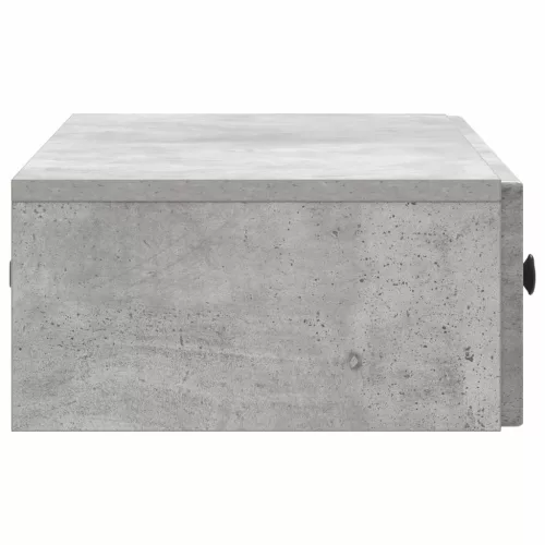  Fali oldaltábla Betonszürke 87,5 x 34,5 x 17 cm Szerelt Fa