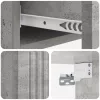  Fali oldaltábla Betonszürke 87,5 x 34,5 x 17 cm Szerelt Fa