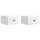  Fali éjjeli szekrény 2 pcs Fehér 33 x 34,5 x 20 cm Szerelt Fa