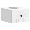  Fali éjjeli szekrény 2 pcs Fehér 33 x 34,5 x 20 cm Szerelt Fa