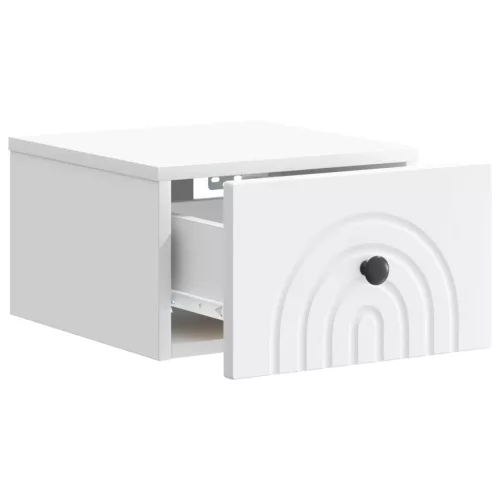  Fali éjjeli szekrény 2 pcs Fehér 33 x 34,5 x 20 cm Szerelt Fa