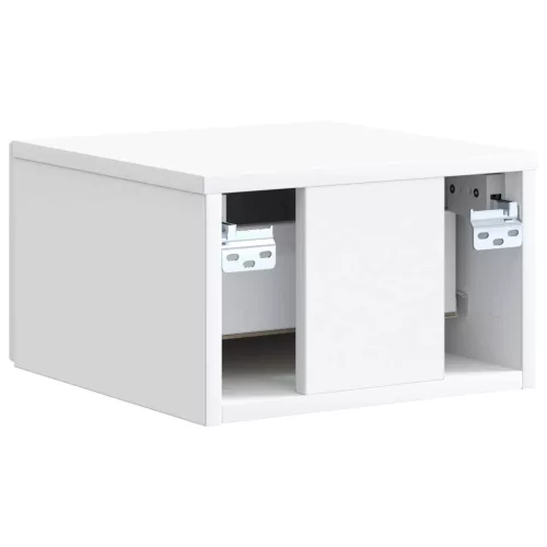  Fali éjjeli szekrény 2 pcs Fehér 33 x 34,5 x 20 cm Szerelt Fa
