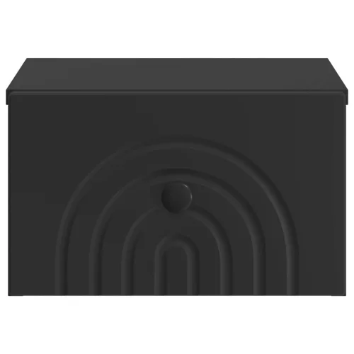  Fali éjjeli szekrény Fekete 33 x 34,5 x 20 cm Szerelt Fa