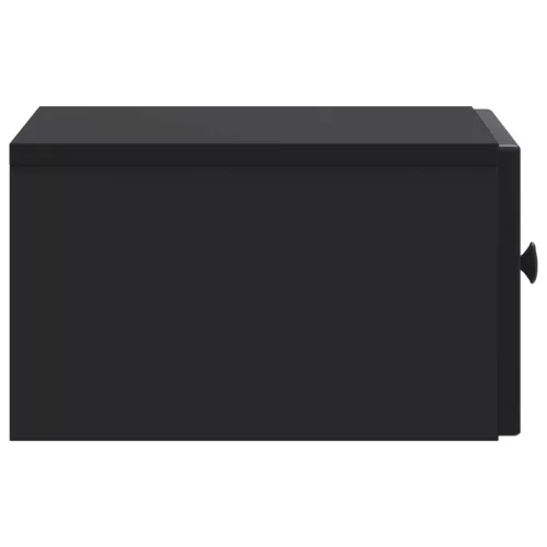  Fali éjjeli szekrény Fekete 33 x 34,5 x 20 cm Szerelt Fa