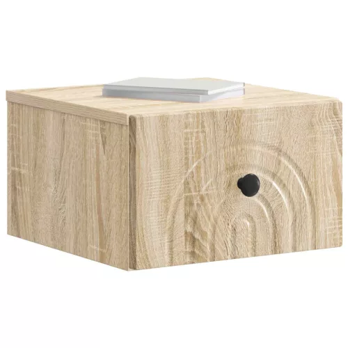  Fali éjjeli szekrény 2 pcs Sonoma Tölgy 33 x 34,5 x 20 cm
