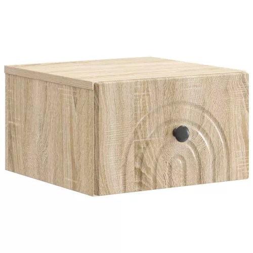  Fali éjjeli szekrény 2 pcs Sonoma Tölgy 33 x 34,5 x 20 cm