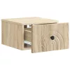  Fali éjjeli szekrény 2 pcs Sonoma Tölgy 33 x 34,5 x 20 cm