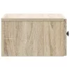  Fali éjjeli szekrény 2 pcs Sonoma Tölgy 33 x 34,5 x 20 cm