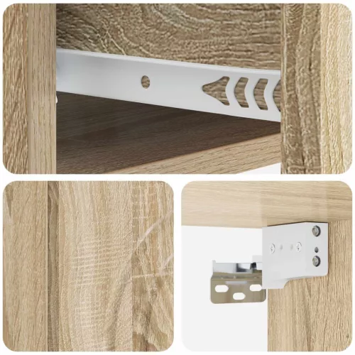  Fali éjjeli szekrény 2 pcs Sonoma Tölgy 33 x 34,5 x 20 cm