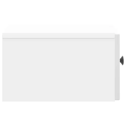  Fali éjjeli szekrény 2 pcs Magasfényű Fehér 33 x 34,5 x 20 cm