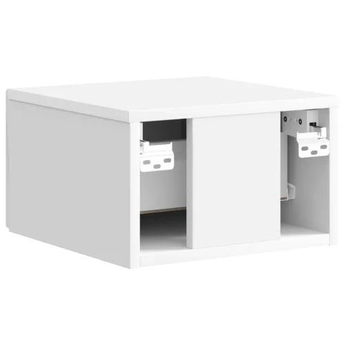  Fali éjjeli szekrény 2 pcs Magasfényű Fehér 33 x 34,5 x 20 cm