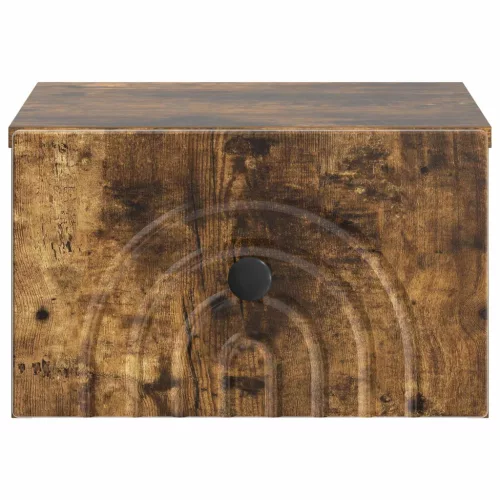  Fali éjjeli szekrény 2 pcs Füstös Tölgy 33 x 34,5 x 20 cm