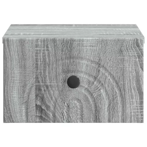  Fali éjjeli szekrény Szürke Sonoma 33 x 34,5 x 20 cm Szerelt Fa